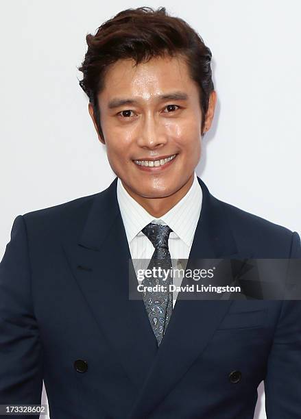 Actor Byung-hun Lee attends the premiere of Summit Entertainment's "RED 2" at Westwood Village on July 11, 2013 in Los Angeles, California.