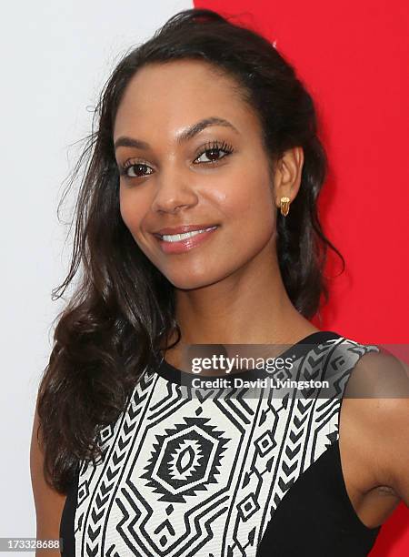 Actress Lyndie Greenwood attends the premiere of Summit Entertainment's "RED 2" at Westwood Village on July 11, 2013 in Los Angeles, California.