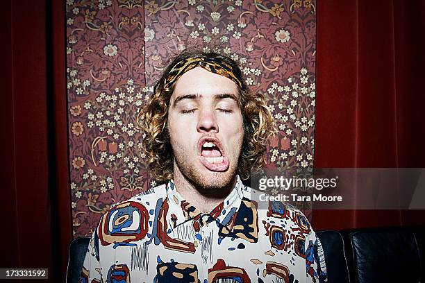 man making funny face - cool stock pictures, royalty-free photos & images