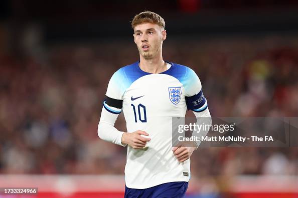 Cole Palmer Of England Looks On During The UEFA U21 EURO Qualifier cole-palmer-of-england-looks-on-during-the-uefa-u21-euro-qualifier