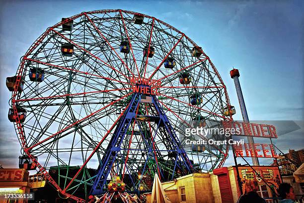 Wonder Wheel is a landmark of Coney Island, New York