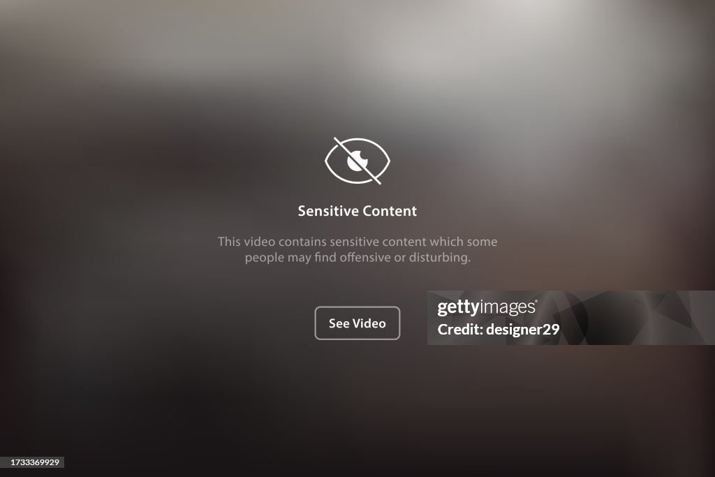 Sensitive Content Background Vector Design.