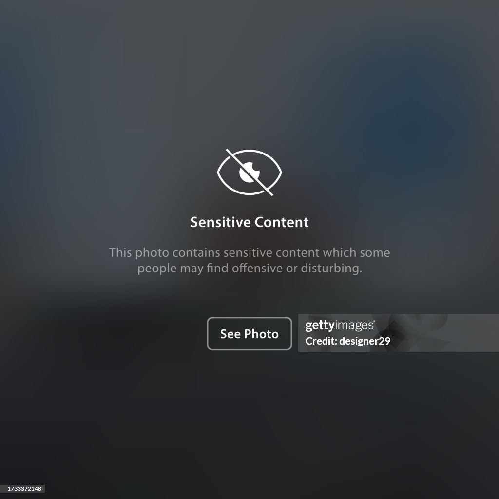 Sensitive Content Background Vector Design.