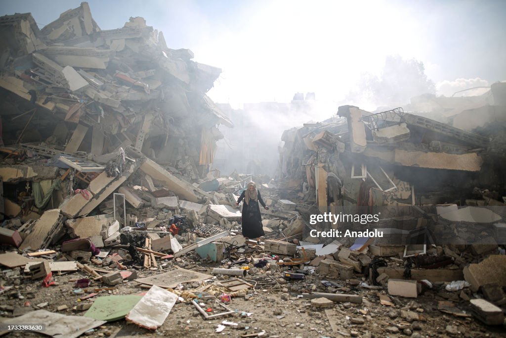 Israeli airstrikes continue on the 13th day in Gaza