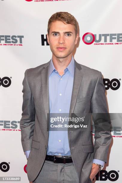 Actor Shane Bitney Crone arrives at the 13th Annual Outfest Opening Night Gala Of "C.O.G." at Orpheum Theatre on July 11, 2013 in Los Angeles,...