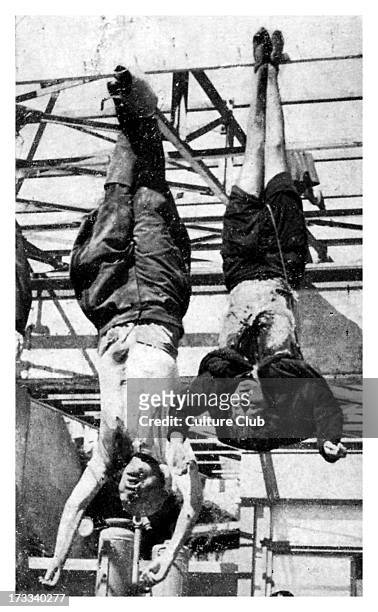 Execution of Mussolini and his mistress. 40th Prime Minister of Italy and leader of National Fascist Party: 29 July 1883  28 April 1945. Benito...