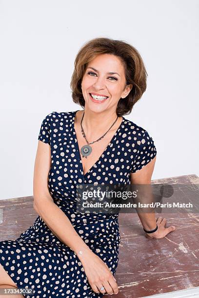 Actor Corinne Touzet is photographed for Paris Match on June 25, 2013 in Paris, France.