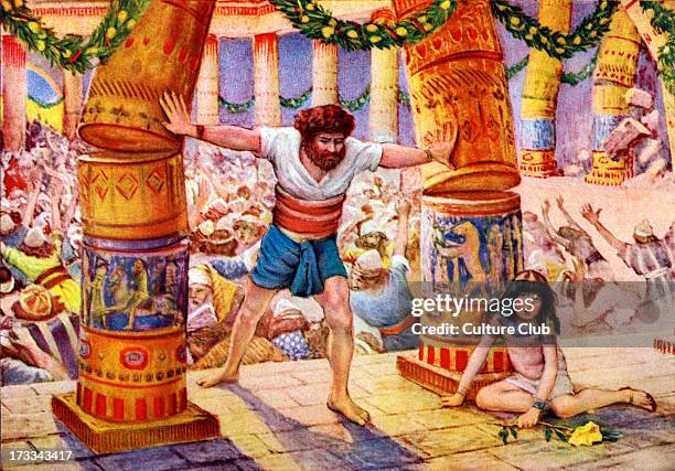 Samson Puts Down The Pillars Photos et images de collection - Getty Images