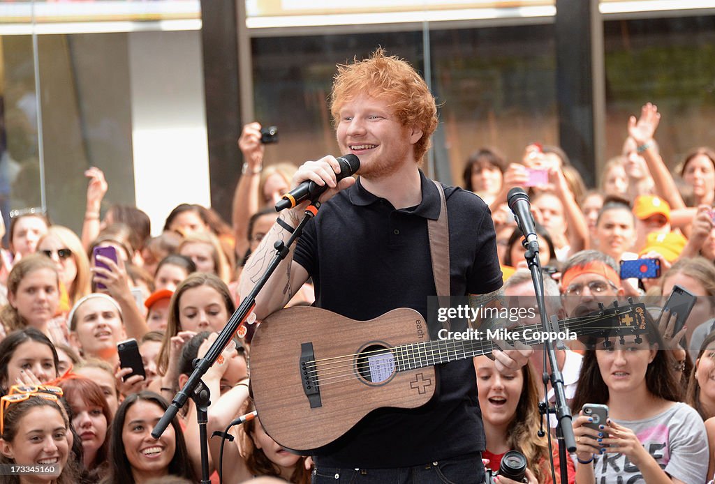 Ed Sheeran Performs On NBC's "Today"