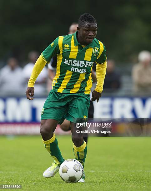 Lucky Omeruo of ADO Den Haag during the pre-season friendly match between ADO Den Haag and FC Oss on July 10, 2013 at The Hague, The Netherlands.