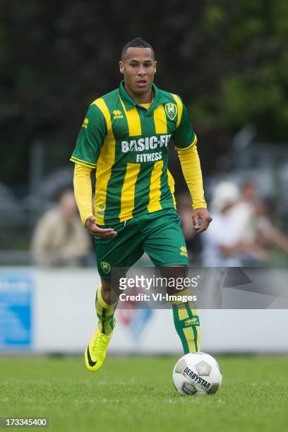 Tjaronn Chery of ADO Den Haag during the pre-season friendly match between ADO Den Haag and FC Oss on July 10, 2013 at The Hague, The Netherlands.
