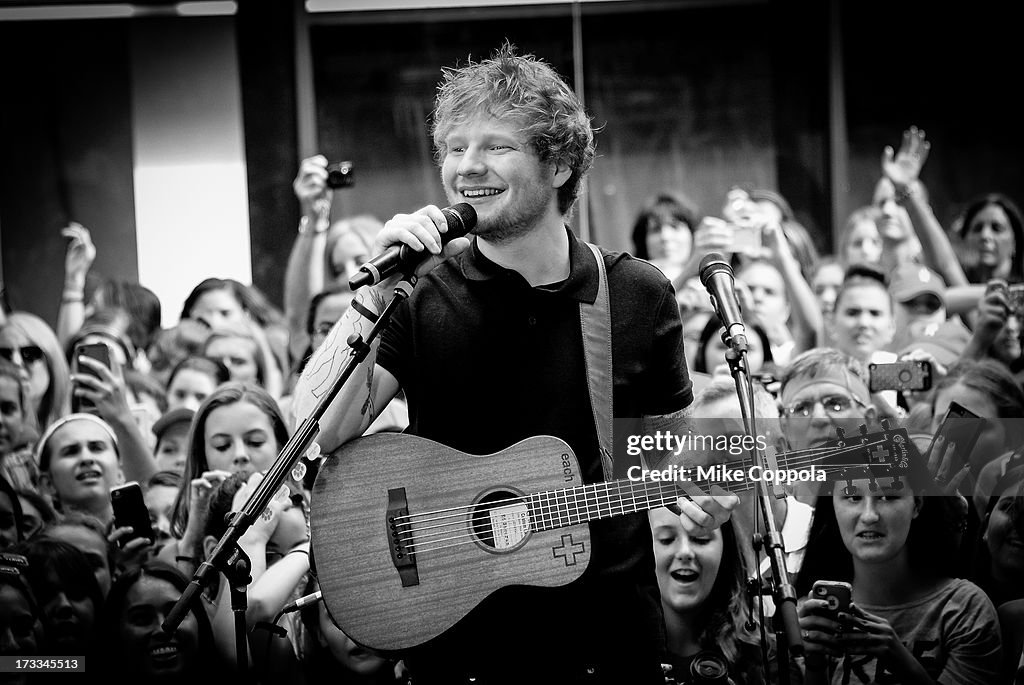 Ed Sheeran Performs On NBC's "Today"