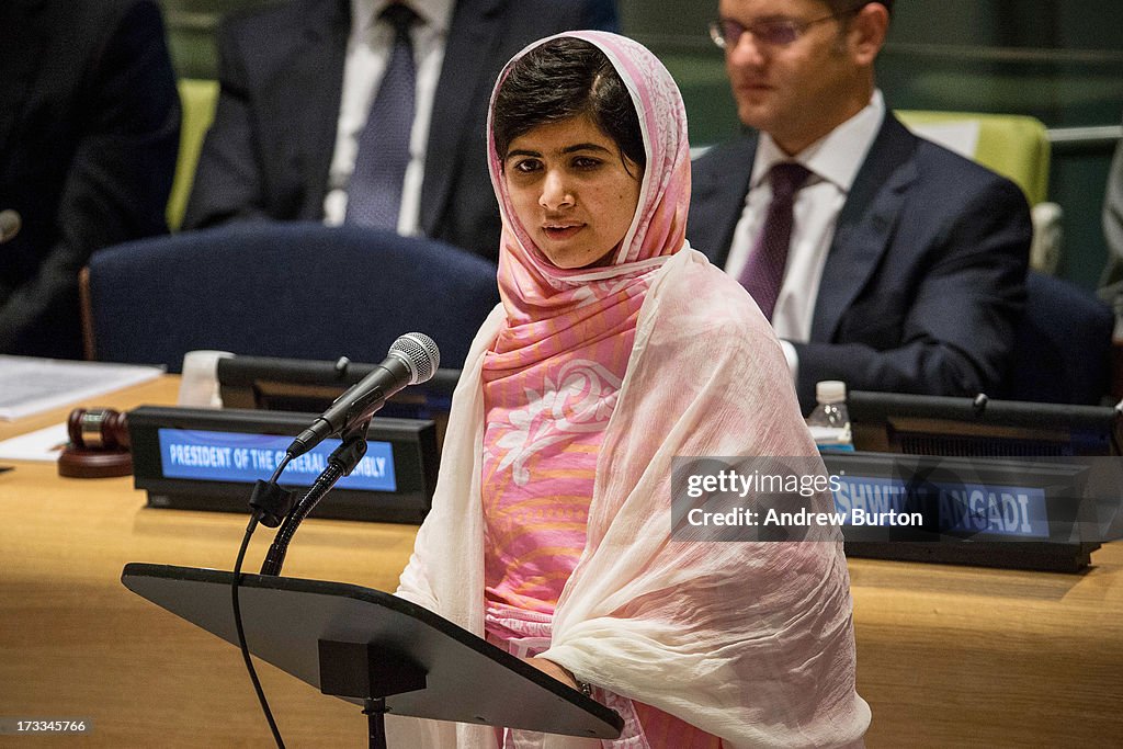 Malala Speaks At UN