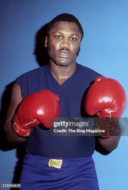 Joe Frazier trains in a gym in Philadelphia, Pennsylvania.