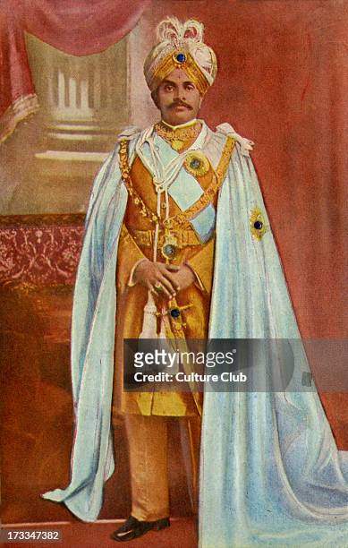 Krishna Raja Wadiyar IV was the Maharaja of Mysore, now known as Karnataka, from 1902 to 1940. Taken in December, 1911. Referred to as 'Rajarshi', or...