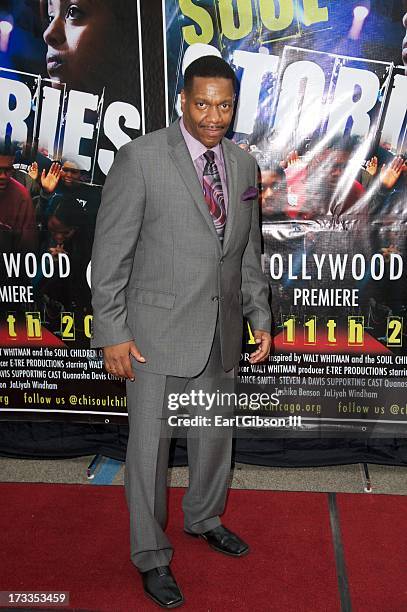 Director Walt Whitman attends the premiere of his movie 'Soul Children Of Chicago' at Historic American Legion - Post 43 on July 11, 2013 in Los...