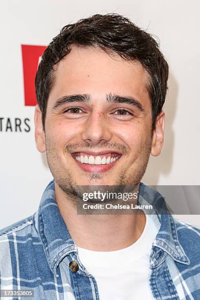 Actor Alex Kaluzhsky attends Abercrombie & Fitch's "Stars on the Rise" event at Abercrombie & Fitch on July 11, 2013 in Los Angeles, California.