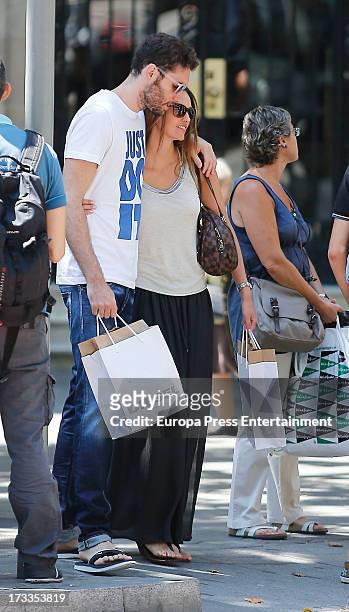 Rudy Fernandez and Helen Lindes are seen on July 11, 2013 in Madrid, Spain.
