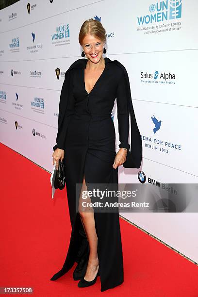 Benthe Tupke arrives for the Cinema for Peace UN women honorary dinner at Soho House on July 12, 2013 in Berlin, Germany.