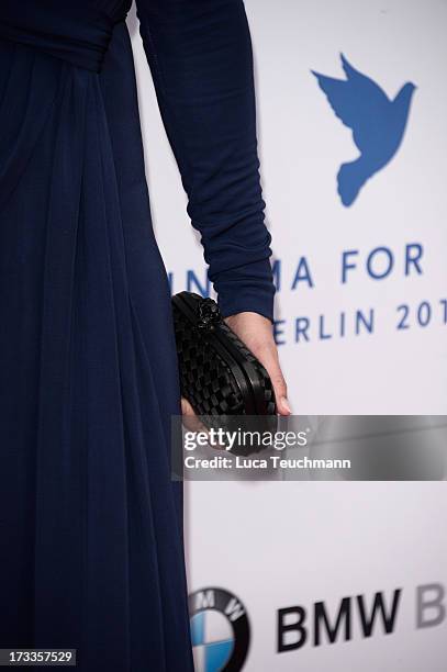 Veronica Ferres arrives for the Cinema for Peace UN women honorary dinner at Soho House on July 12, 2013 in Berlin, Germany.