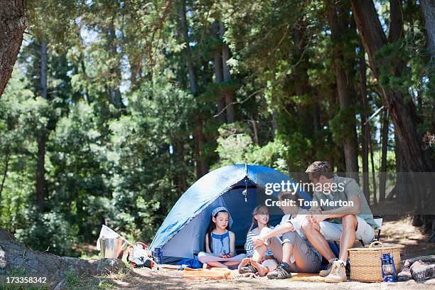 family camping - family 2010 stock pictures, royalty-free photos & images