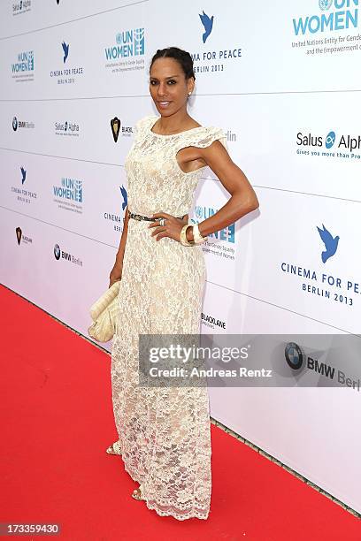 Barbara Becker arrives for the Cinema for Peace UN women honorary dinner at Soho House on July 12, 2013 in Berlin, Germany.