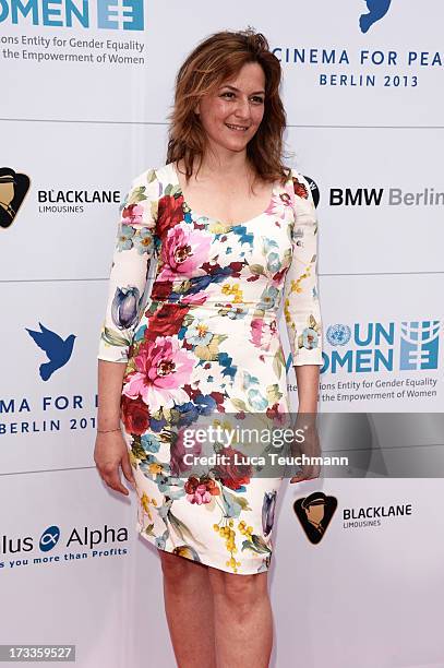Martina Gedeck arrives for the Cinema for Peace UN women honorary dinner at Soho House on July 12, 2013 in Berlin, Germany.