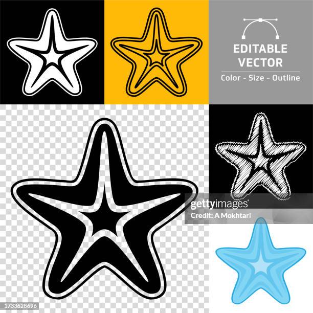 starfish icon. - blue sea starfish stock illustrations