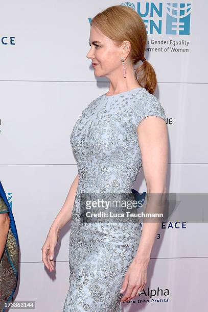Nicole Kidman arrives for the Cinema for Peace UN women honorary dinner at Soho House on July 12, 2013 in Berlin, Germany.