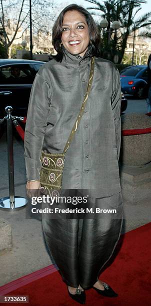 Mira Nair attends the 9th Annual BAFTA/LA Tea Party on January 18, 2003 in Century City, California.