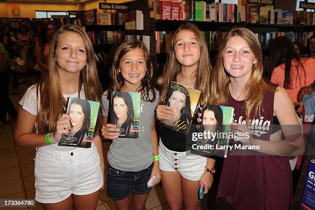 Atmosphere as Pattie Mallette signs copies of "Nowhere But Up" at Barnes & Noble on July 12, 2013 in Fort Lauderdale, Florida.