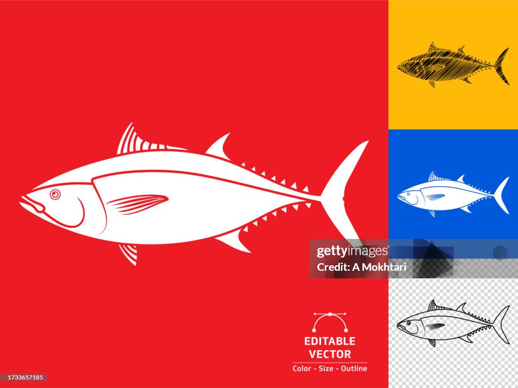 Tuna fish icon.