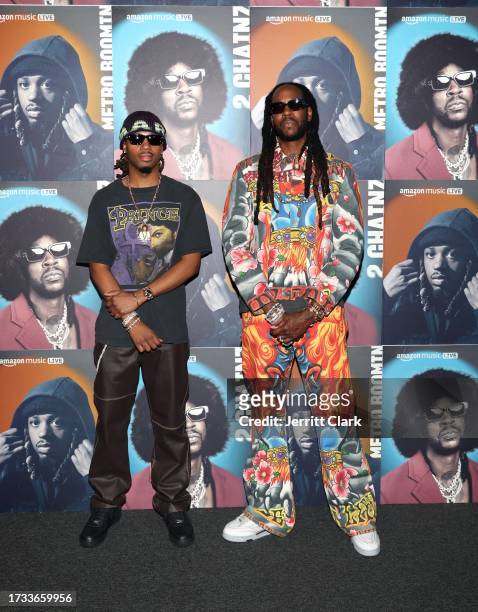 Metro Boomin and 2 Chainz attend Amazon Music Live Concert Series 2023 on October 12, 2023 in Los Angeles, California.