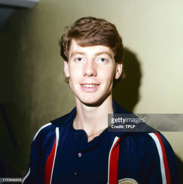 Portrait of British figure skater Mark Pepperday, Helsinki, Finland, September 26, 1983. The photo was taken during a practice session prior to the...
