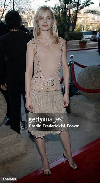 Actress Mena Suvari attends the 9th Annual BAFTA/LA Tea Party on January 18, 2003 in Century City, California.
