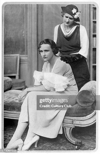 Proscenium - play by Ivor Novello. With Fay Compton as Norma and Zena Dare as Lady Raynor. Production performed at Globe Theatre, Shaftesbury Avenue,...