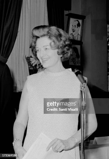 Actress Myrna Loy posing for a photo on November 10,1965 in New York, New York.
