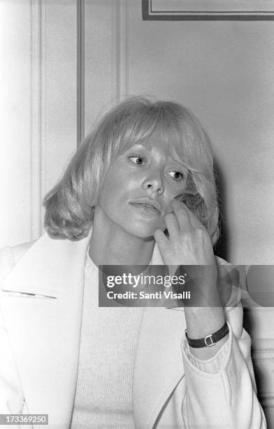 Actress Mireille Darc posing for a portrait on September 10,1969 in New York, New York.