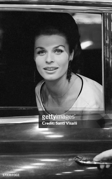Actress Senta Berger at a movie premiere on May 5,1966 in New York, New York.