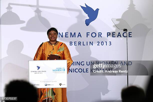 Fatou Bensouda attends the Cinema for Peace UN women honorary dinner at Soho House on July 12, 2013 in Berlin, Germany.