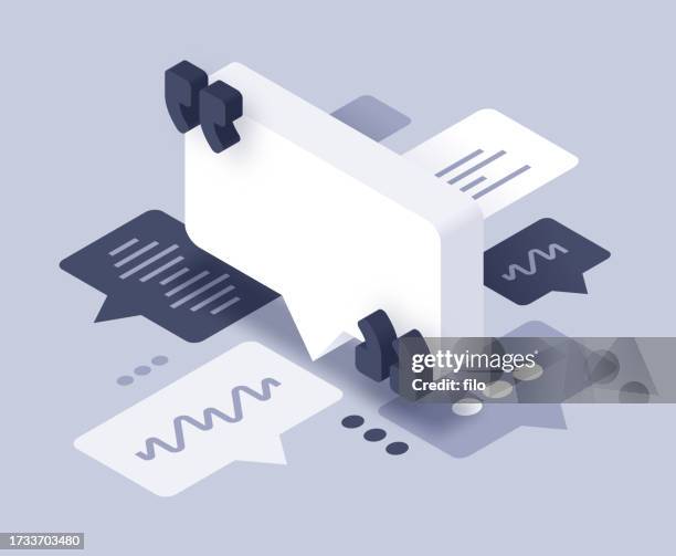 sprechen, chatten, sprechblasenzitat, kommunikationsjournalismus - redner stock-grafiken, -clipart, -cartoons und -symbole