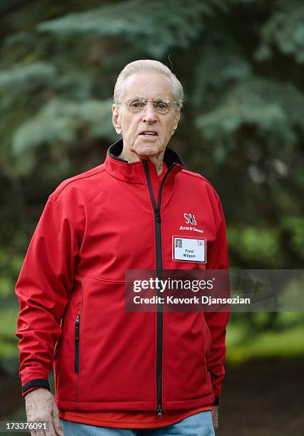 Fred Wilpon, owner of New York Mets, arrives to Allen & Co. Annual conference on July 12, 2013 in Sun Valley, Idaho. The resort will host corporate...