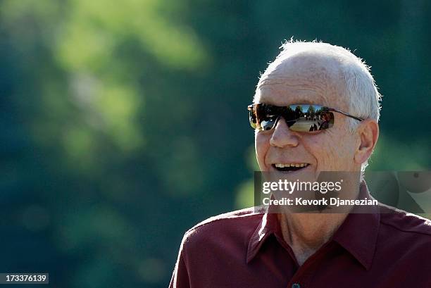 Herb Allen, chairman of Allen & Co., arrives to Allen & Co. Annual conference on July 12, 2013 in Sun Valley, Idaho. The resort will host corporate...