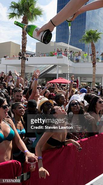 General view of crowd before Wale's performance for Ditch Fridays at the Palms Casino Resort on July 12, 2013 in Las Vegas, Nevada.