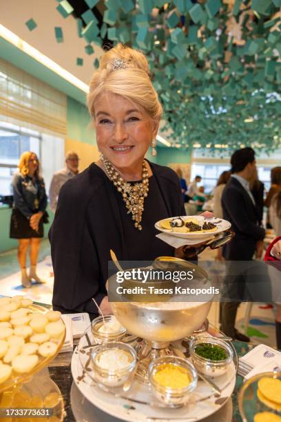 Martha Stewart at the Brunch at the Blue Box Cafe hosted by Daniel Boulud and Martha Stewart on October 13, 2023 in New York City.