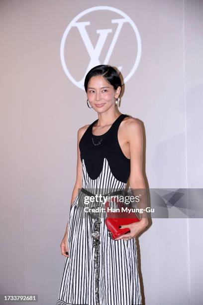 South Korean actress Kim Na-Young is seen at the 'Louis Vuitton' Korea Exclusive Capsule Collection Launch Photocall on October 13, 2023 in Seoul,...