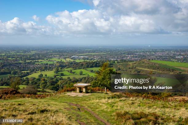 viewpoint at teggs nose country park, cheshire, england - macclesfield stock pictures, royalty-free photos & images