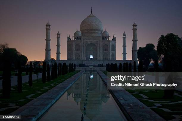 taj............moonlight sonata - taj mahal night stock pictures, royalty-free photos & images