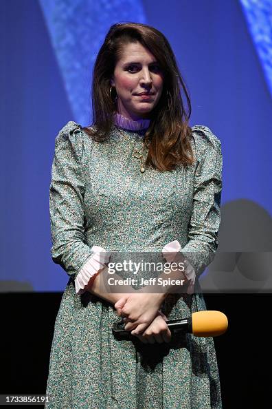 Alice Birch on stage at