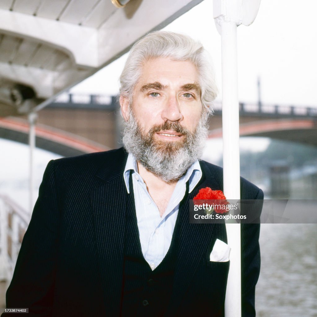 Finlay Portrait of British actor Frank Finlay as he poses on a boat, London ...